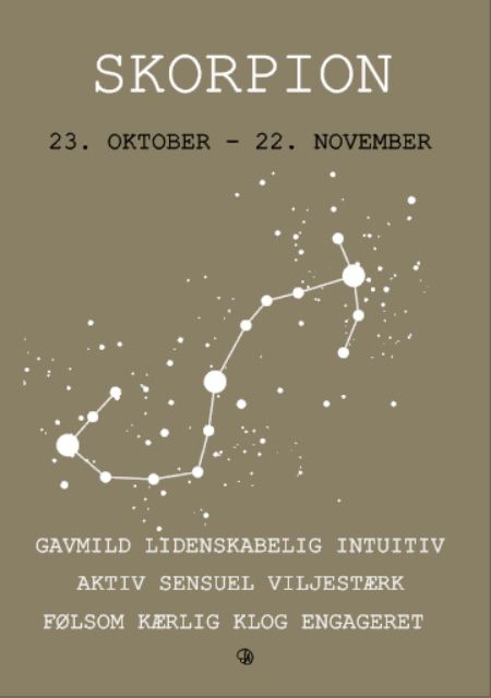 Stjernebillede skorpion brun